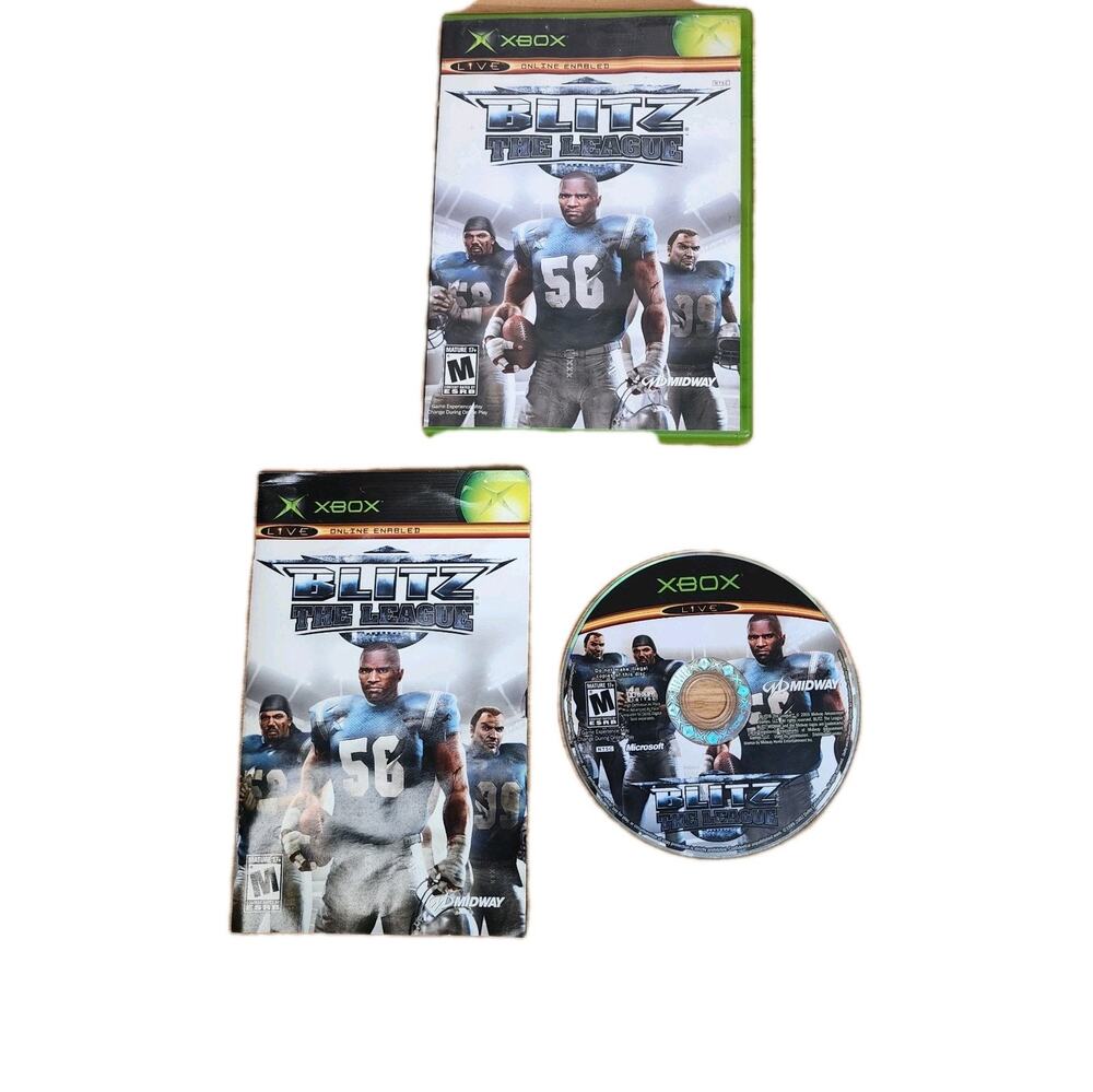 Blitz The League Xbox Video Game Football Sports CIB Complete